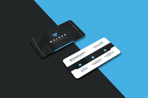 创意版式设计圆角企业大洋岛精选名片模板 Business Card