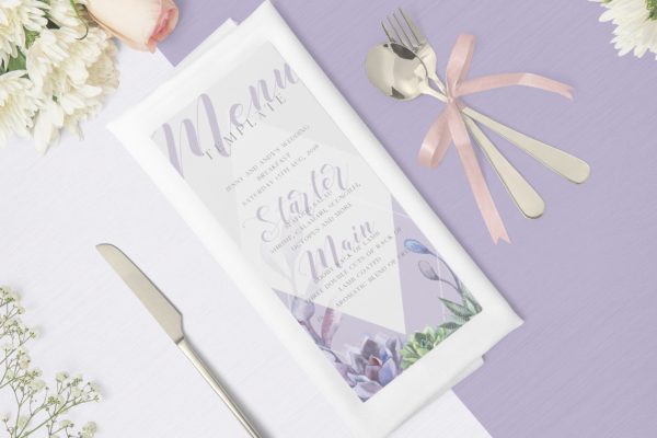华丽的餐厅大洋岛精选菜单模板 Gorgeous Restaurant Menu Design Template