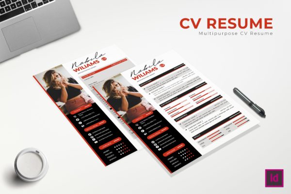高端视觉设计师应聘大洋岛精选简历模板 Excelent CV Resume