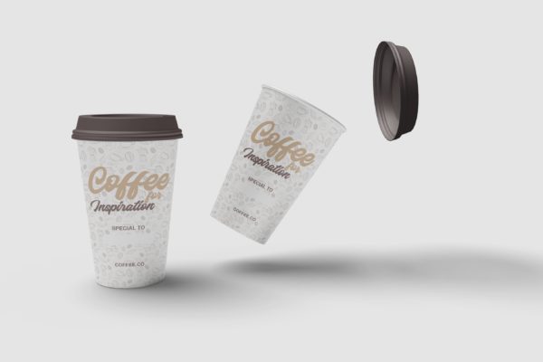 咖啡纸杯外观图案设计预览大洋岛精选 Cup of Coffee Mockup