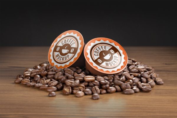 咖啡胶囊外包装设计大洋岛精选模板 Coffee capsule mockup