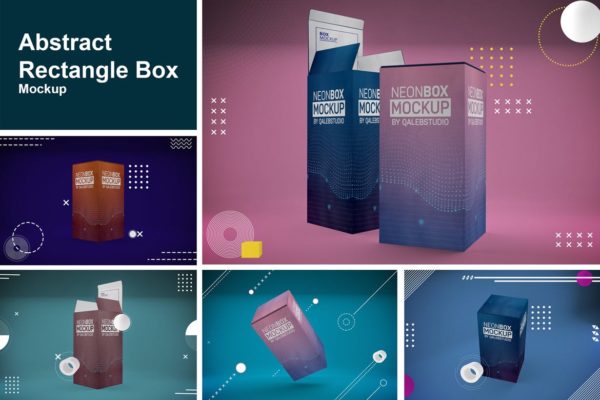 产品包装盒外观设计多角度演示大洋岛精选模板 Abstract Rectangle Box Mockup缩略图 产品包装盒外观设计多角度演示大洋岛精选模板 Abstract Rectangle Box Mockup