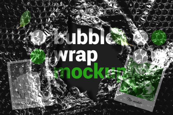 气泡薄膜包装设计效果图大洋岛精选 Bubble Wrap Mockup