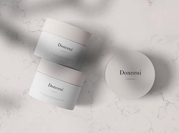 高端化妆品护肤品膏霜瓶设计展示图大洋岛精选模板 Cosmetic Jars Mockup