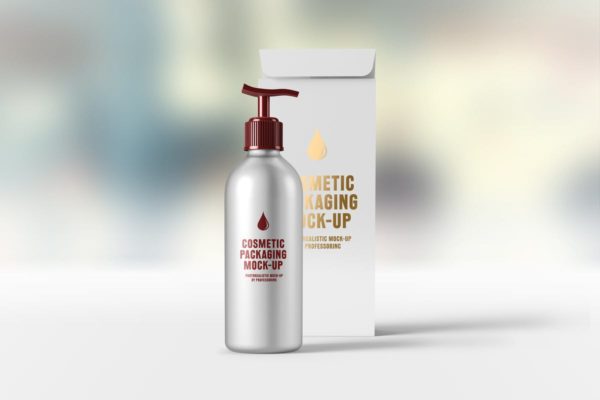 简约风化妆品包装设计展示大洋岛精选 Cosmetic Packaging Mock-Up