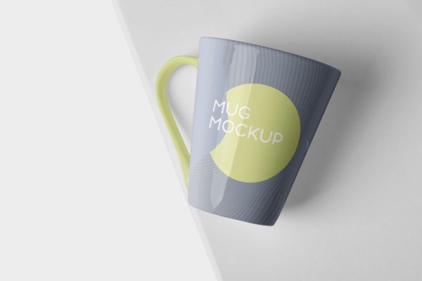 锥形马克杯图案设计大洋岛精选 Mug Mockup – Cone Shaped