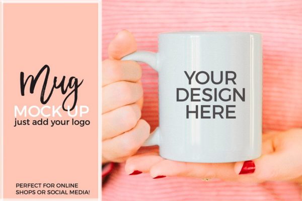 咖啡杯造型照片大洋岛精选模板 COFFEE MUG MOCK UP STYLED PHOTO