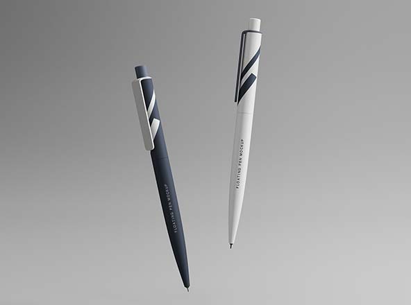 圆珠笔签字笔外观设计展示大洋岛精选 Floating Pens Mockup