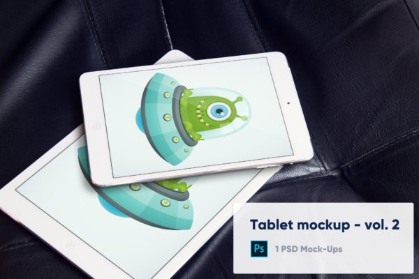 黑色皮革背景iPad平板电脑产品设计演示大洋岛精选样机v2 Tablets Mockup on Black Leather Background Vol. 2缩略图 黑色皮革背景iPad平板电脑产品设计演示大洋岛精选样机v2 Tablets Mockup on Black Leather Background Vol. 2
