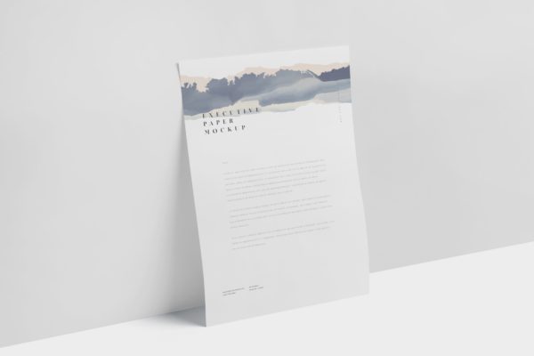 企业宣传单张设计效果图样机大洋岛精选 Executive Paper Mockup – 7×10 Inch Size缩略图 企业宣传单张设计效果图样机大洋岛精选 Executive Paper Mockup – 7×10 Inch Size