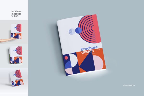 企业品牌画册/宣传册封面设计效果图样机大洋岛精选 Brochure Mockup