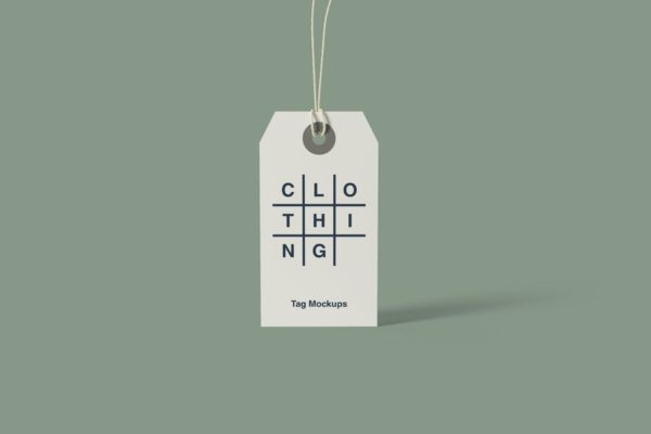 服装纸质吊牌标签设计图样机大洋岛精选 Clothing Tag Mockups