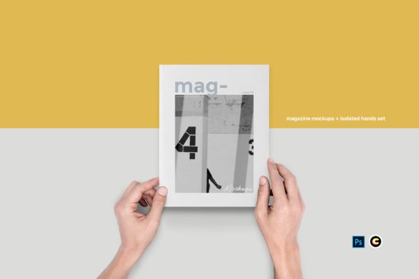 杂志图书封面印刷效果图样机大洋岛精选 Magazine Mockups