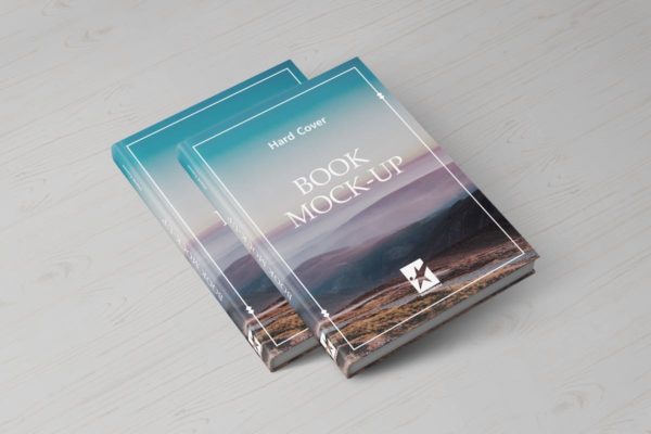 高端精装图书版式设计样机大洋岛精选模板v1 Hardcover Book Mock-Ups Vol.1