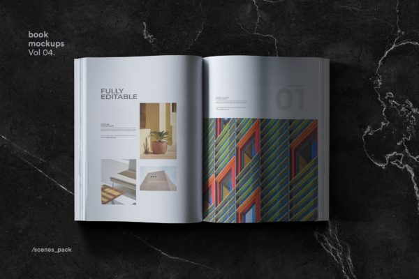 精品图书封面&排版设计效果图样机大洋岛精选模板 Book Mock Up