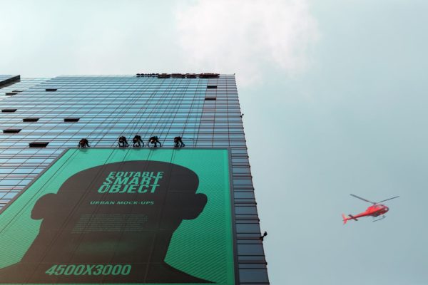 城市海报广告牌设计效果图预览样机大洋岛精选模板#2 Urban Poster / Billboard Mock-up – Huge Edition #2