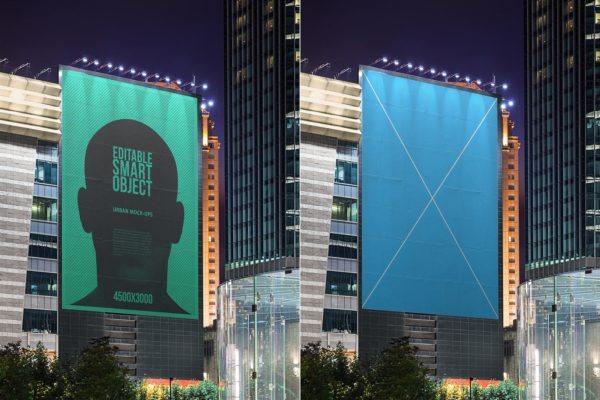 城市海报广告牌设计效果图预览样机大洋岛精选模板#9 Urban Poster / Billboard Mock-up – Huge Edition #9