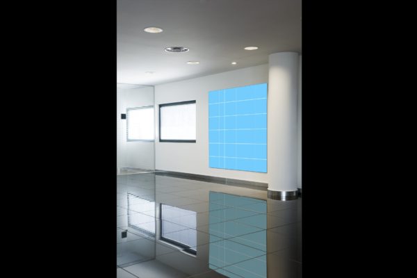 办公室海报宣传告示张贴效果图样机大洋岛精选v02 Vertical Business Room Mockup_02