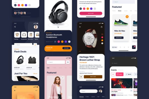 网上支付生活服务APP应用界面设计XD素材