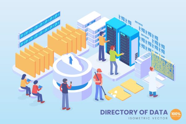 数据目录技术等距矢量科技大洋岛精选概念插画 Isometric Directory Of Data Technology Vector缩略图 数据目录技术等距矢量科技大洋岛精选概念插画 Isometric Directory Of Data Technology Vector