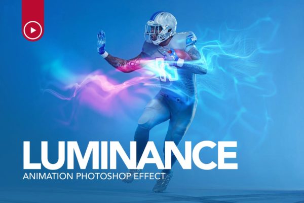 炫酷未来科技感流动波纹动画特效大洋岛精选PS动作 Gif Animated Luminance Photoshop Action