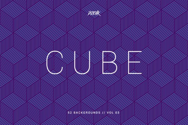 立方体几何图案连续四方图案背景大洋岛精选v03 Cube | Seamless Geometric Backgrounds | Vol. 03
