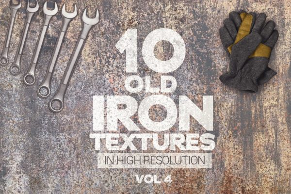 10张金属铁锈纹理高清大洋岛精选背景素材v4 Old Iron Textures x10 Vol 4