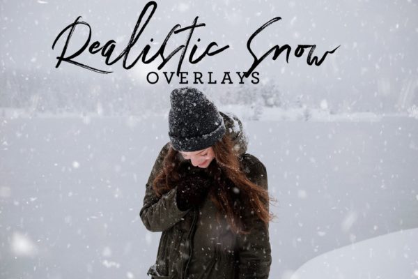 10种实景拍摄雪花雪景叠层背景PNG素材 Realistic Snow Overlays