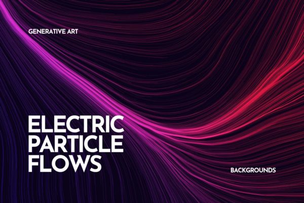 电粒子流高清背景图素材 Electric Particle Flows Backgrounds