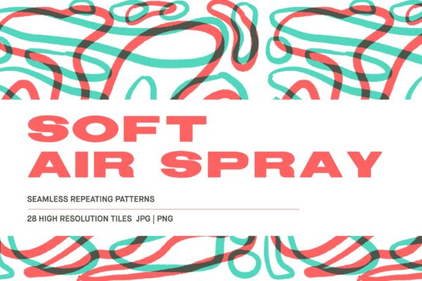 高清水彩笔描绘线条大洋岛精选背景素材 Soft Air Spray – Background patterns