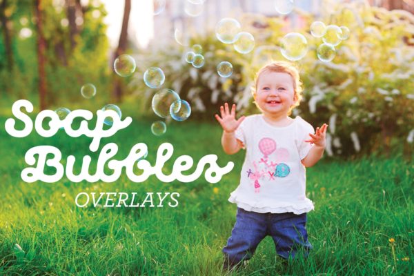 10种真实拍摄气泡叠层背景PNG素材 Realistic Bubble Overlays