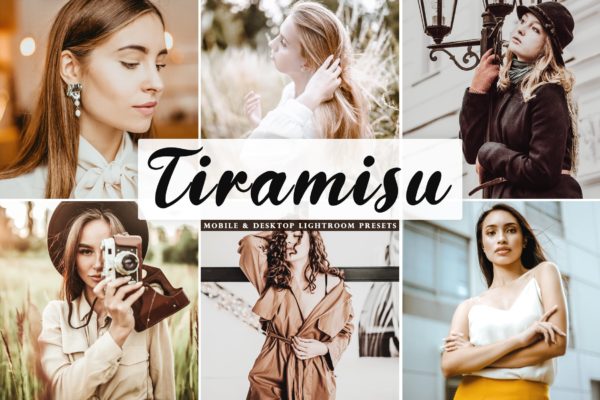 褪色/明亮/柔和色调&强对比度&暖色调Lightroom预设 Tiramisu Mobile & Desktop Lightroom Presets缩略图 褪色/明亮/柔和色调&强对比度&暖色调Lightroom预设 Tiramisu Mobile & Desktop Lightroom Presets