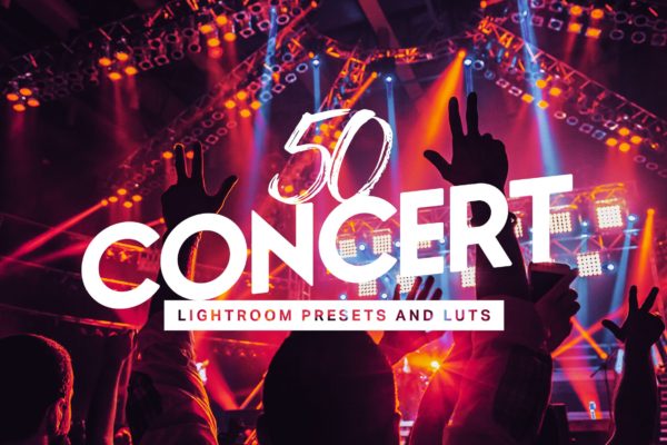 50款音乐节/演唱会等夜间表演场景照片大洋岛精选LR预设 50 Concert Lightroom Presets LUTs