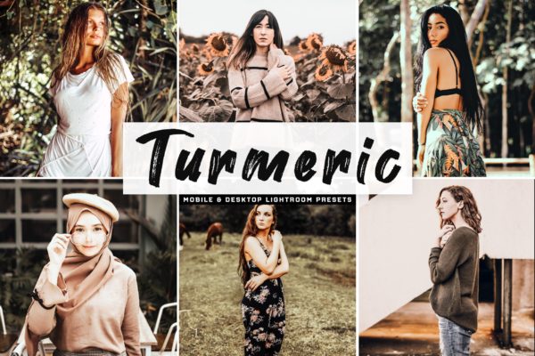 森林/林地摄影照片后期处理LR调色预设 Turmeric Mobile & Desktop Lightroom Presets