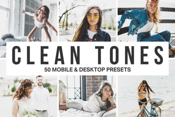 50款电影风格色调大洋岛精选LR预设 50 Clean Tones Lightroom Presets and LUTs缩略图 50款电影风格色调大洋岛精选LR预设 50 Clean Tones Lightroom Presets and LUTs