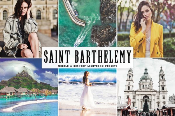 独特明亮色调摄影Lightroom调色预设 Saint Barthelemy Mobile & Desktop Lightroom Preset