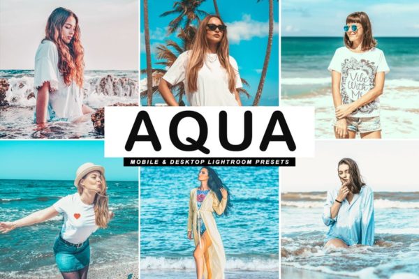 湖绿色&棕色自然色调照片滤镜大洋岛精选LR预设 Aqua Mobile & Desktop Lightroom Presets缩略图 湖绿色&棕色自然色调照片滤镜大洋岛精选LR预设 Aqua Mobile & Desktop Lightroom Presets