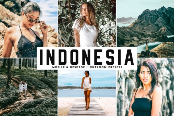 热带海岛旅行照片调色滤镜大洋岛精选LR预设 Indonesia Mobile & Desktop Lightroom Presets