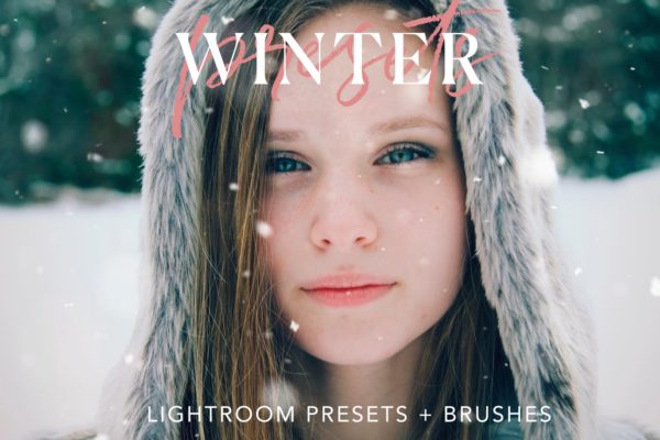 冬日照片调色滤镜Lightroom预设 Winter Lightroom presets + Brushes缩略图 冬日照片调色滤镜Lightroom预设 Winter Lightroom presets + Brushes