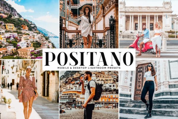 明亮暖色调风格照片滤镜大洋岛精选LR预设 Positano Mobile & Desktop Lightroom Presets