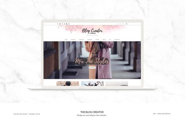 博客网站模板大洋岛精选设计素材集 The Blog Creator