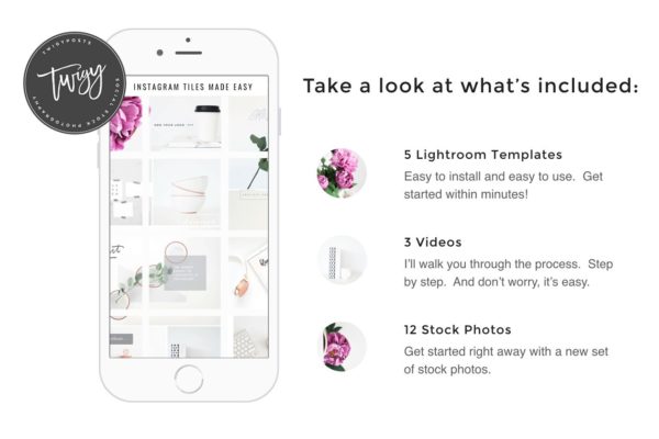 Instagram运营设计素材包 Create Instagram Tiles