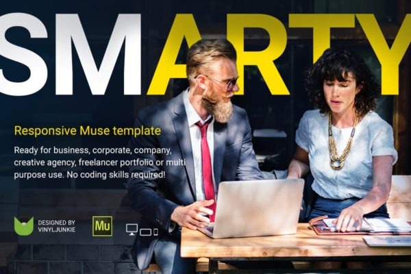 企业商务多用途响应式Muse模板大洋岛精选 SmArty – Multipurpose Responsive Muse Template