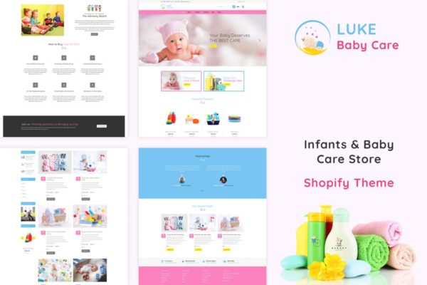 婴儿儿童用品商城Shopify主题 Luke – Infants & Baby Care Store Shopify Theme缩略图 婴儿儿童用品商城Shopify主题 Luke – Infants & Baby Care Store Shopify Theme