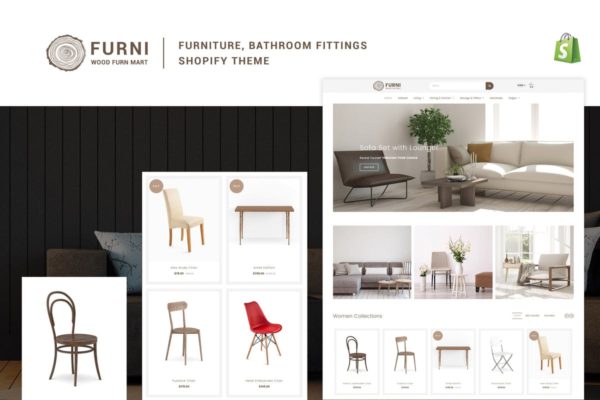 家具/浴室配件商城外贸网站Shopify主题 Furni – Furniture, Bathroom Fittings Shopify Theme缩略图 家具/浴室配件商城外贸网站Shopify主题 Furni – Furniture, Bathroom Fittings Shopify Theme
