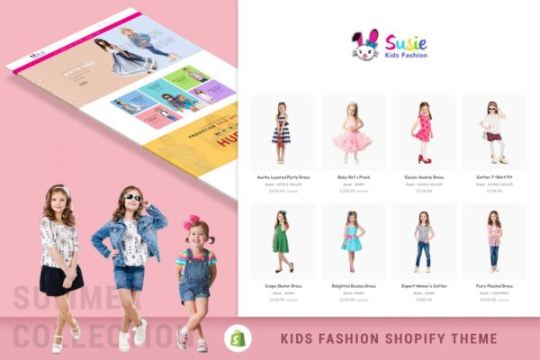 儿童服饰外贸电商Shopify主题 Susie | Kids Fashion Sectioned Shopify Theme缩略图 儿童服饰外贸电商Shopify主题 Susie | Kids Fashion Sectioned Shopify Theme