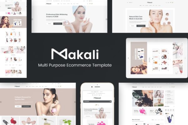化妆品及美容网上商城OpenCart外贸主题模板大洋岛精选 Makali – Cosmetics & Beauty OpenCart Theme