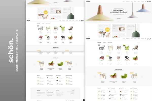 外贸网站电商网站HTML5模板大洋岛精选下载 schön. | eCommerce HTML Template