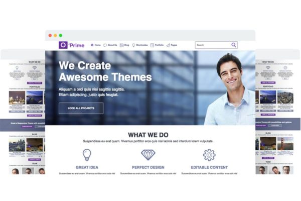 响应式设计Bootstrap框架HTML5企业网站模板大洋岛精选 O’prime Multi Purpose Responsive HTML Template