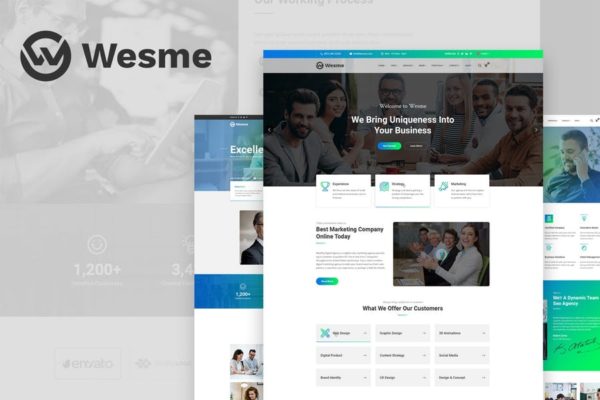 咨询服务类企业官网设计PSD网站模板大洋岛精选 Wesme – Consulting Services & Corporate缩略图 咨询服务类企业官网设计PSD网站模板大洋岛精选 Wesme – Consulting Services & Corporate